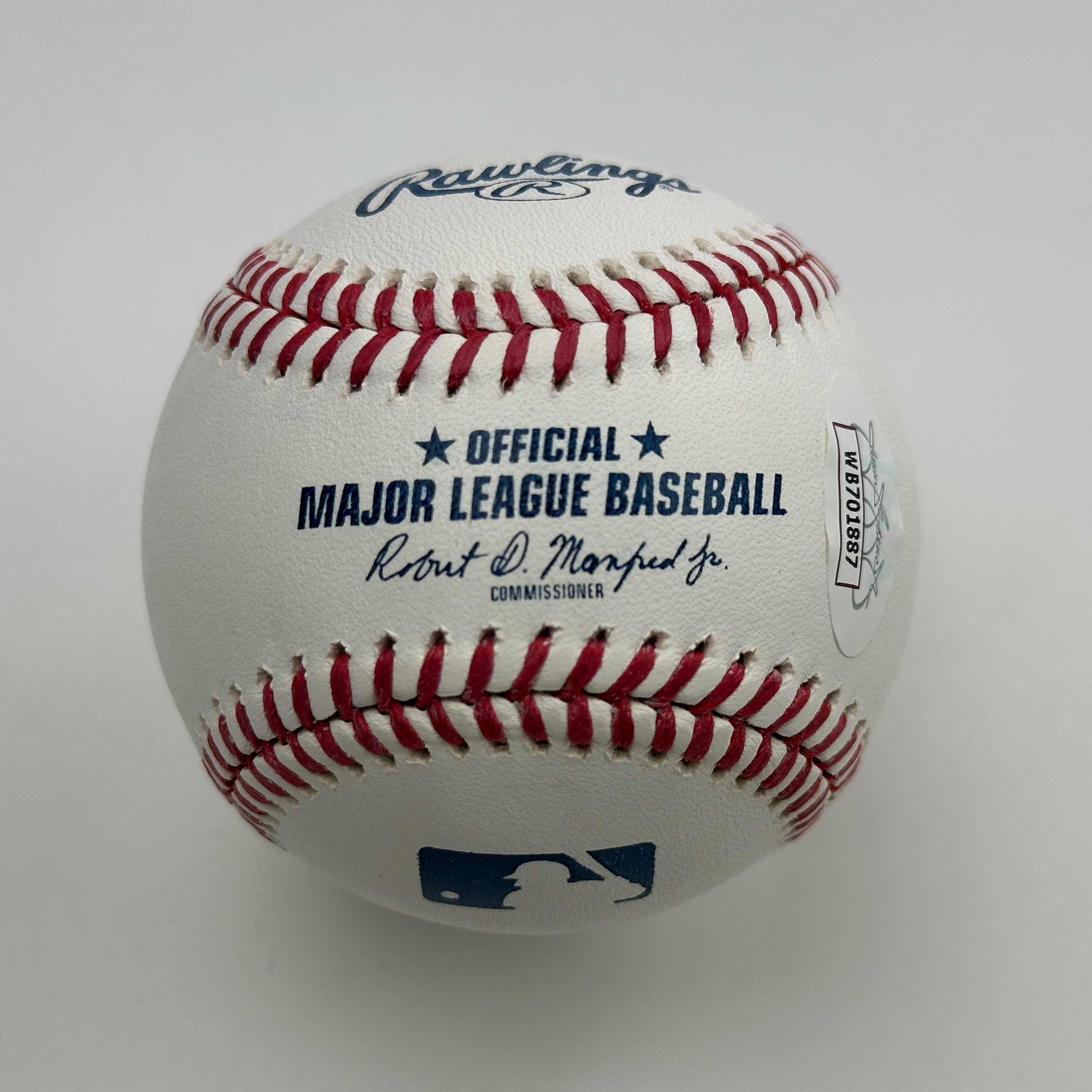 Autographed/Signed Denny McLain 31-6, 1968 Rawlings Official Major League Baseball ROML JSA COA