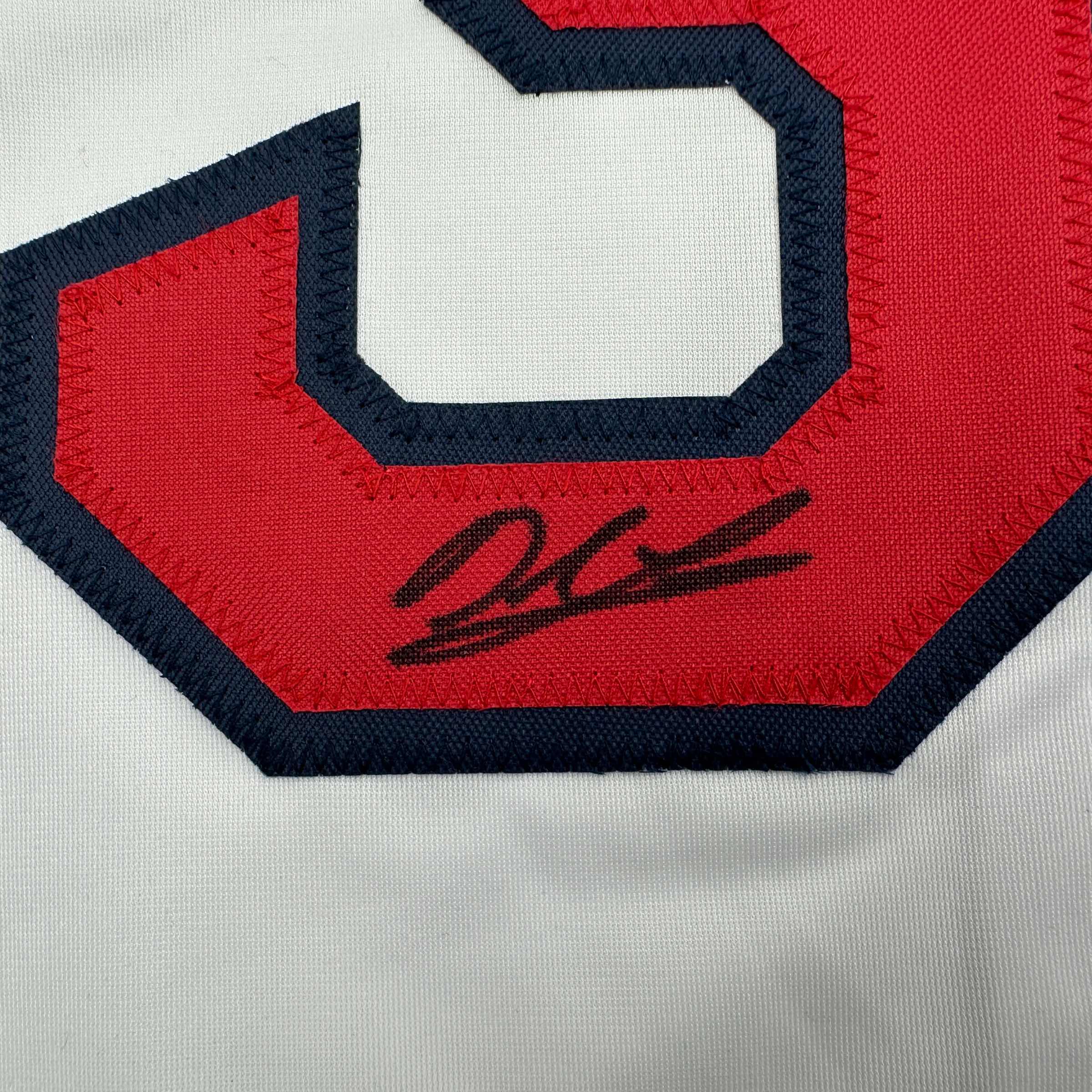 Autographed/Signed Derek Lowe Boston White Baseball Jersey Beckett BAS COA