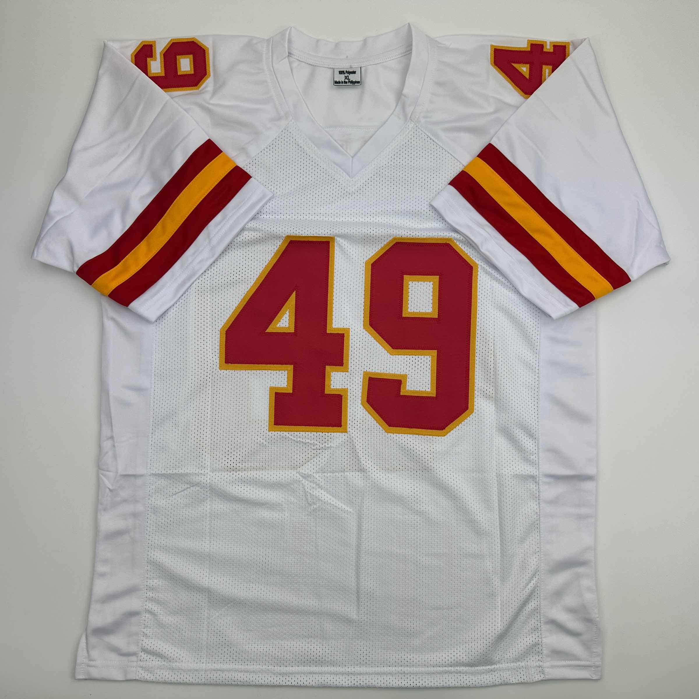 Autographed/Signed Tony Richardson Kansas City White Football Jersey JSA COA