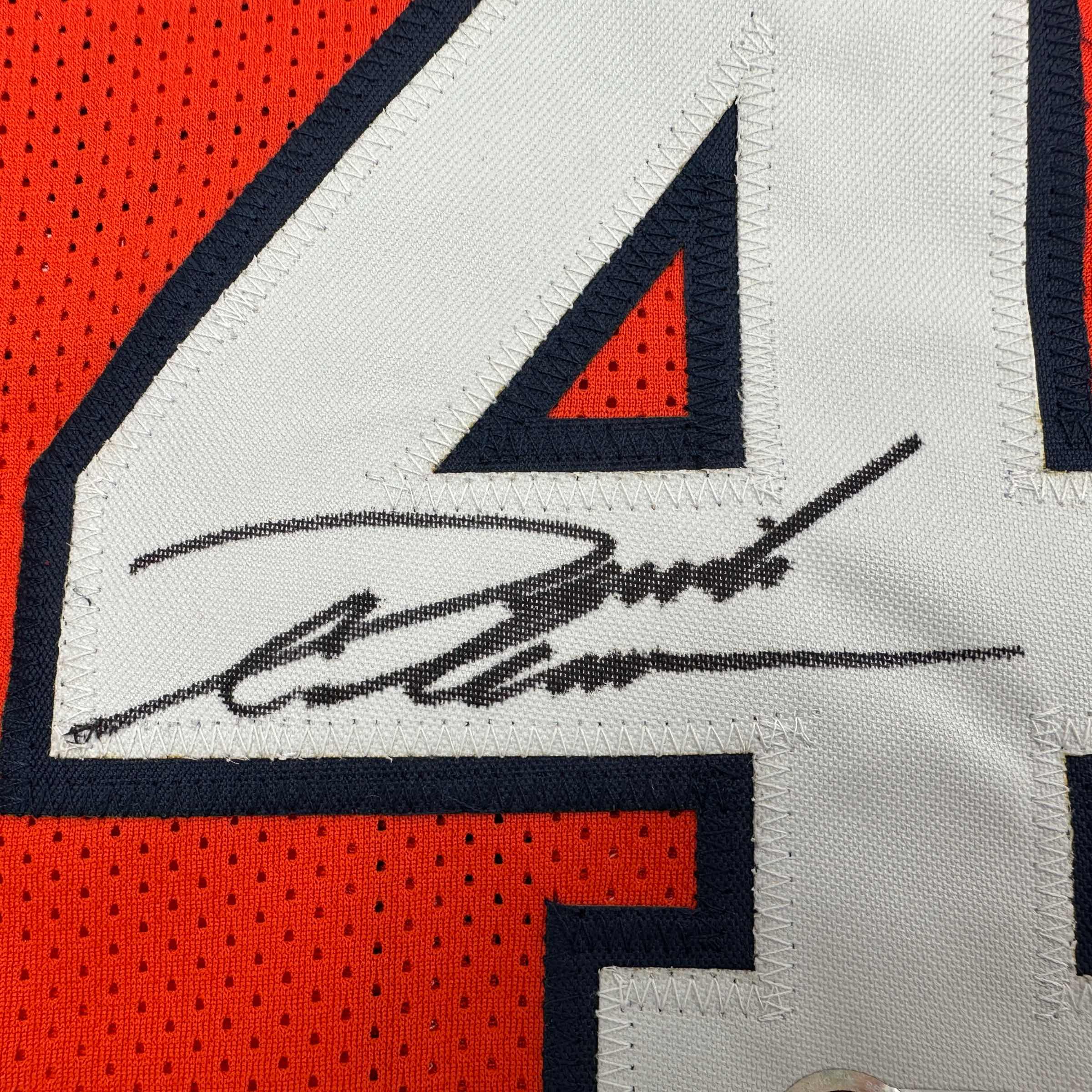 Autographed/Signed Derrick Coleman Syracuse Orange College Basketball Jersey Beckett BAS COA