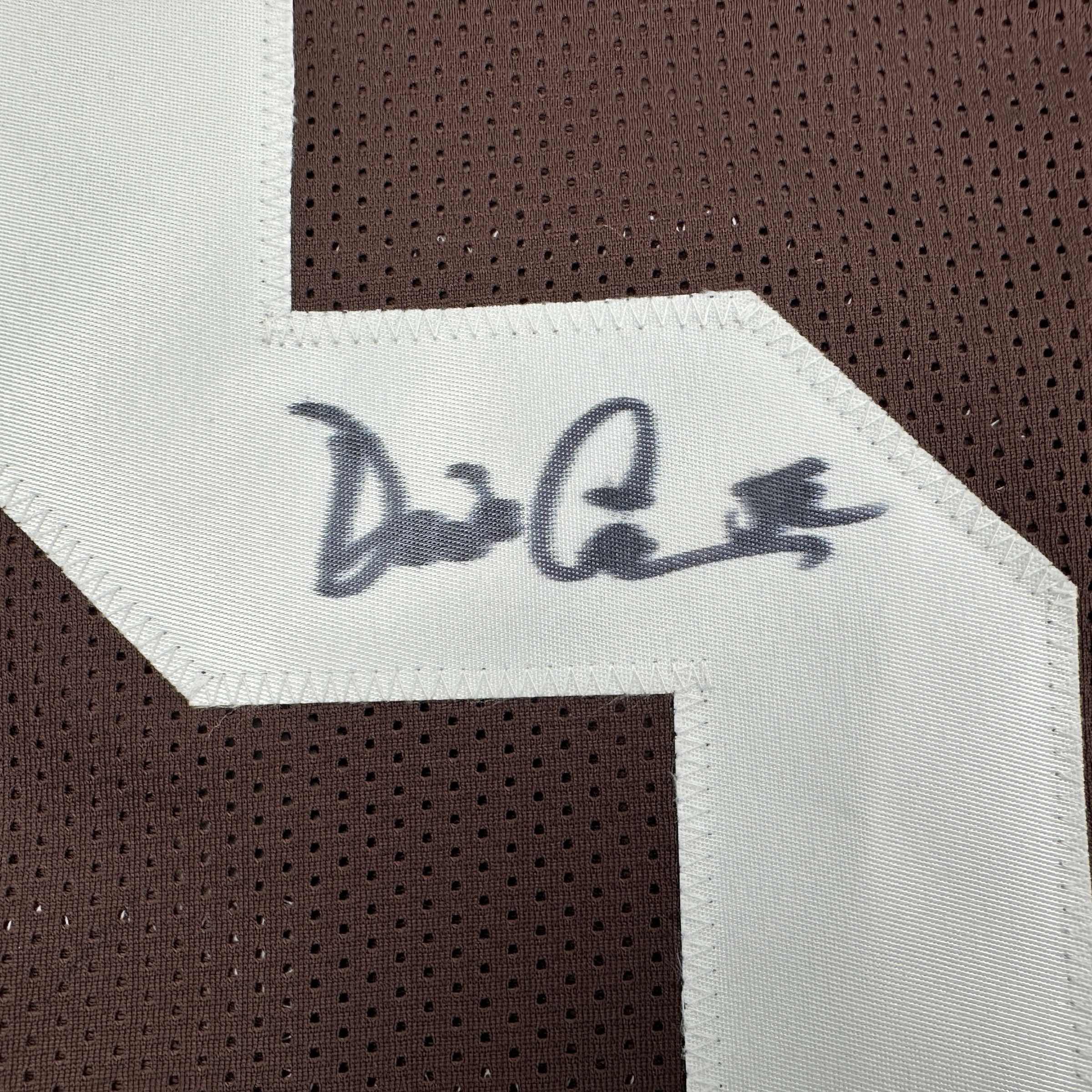 Autographed/Signed Dick Ambrose Cleveland Brown Football Jersey JSA COA