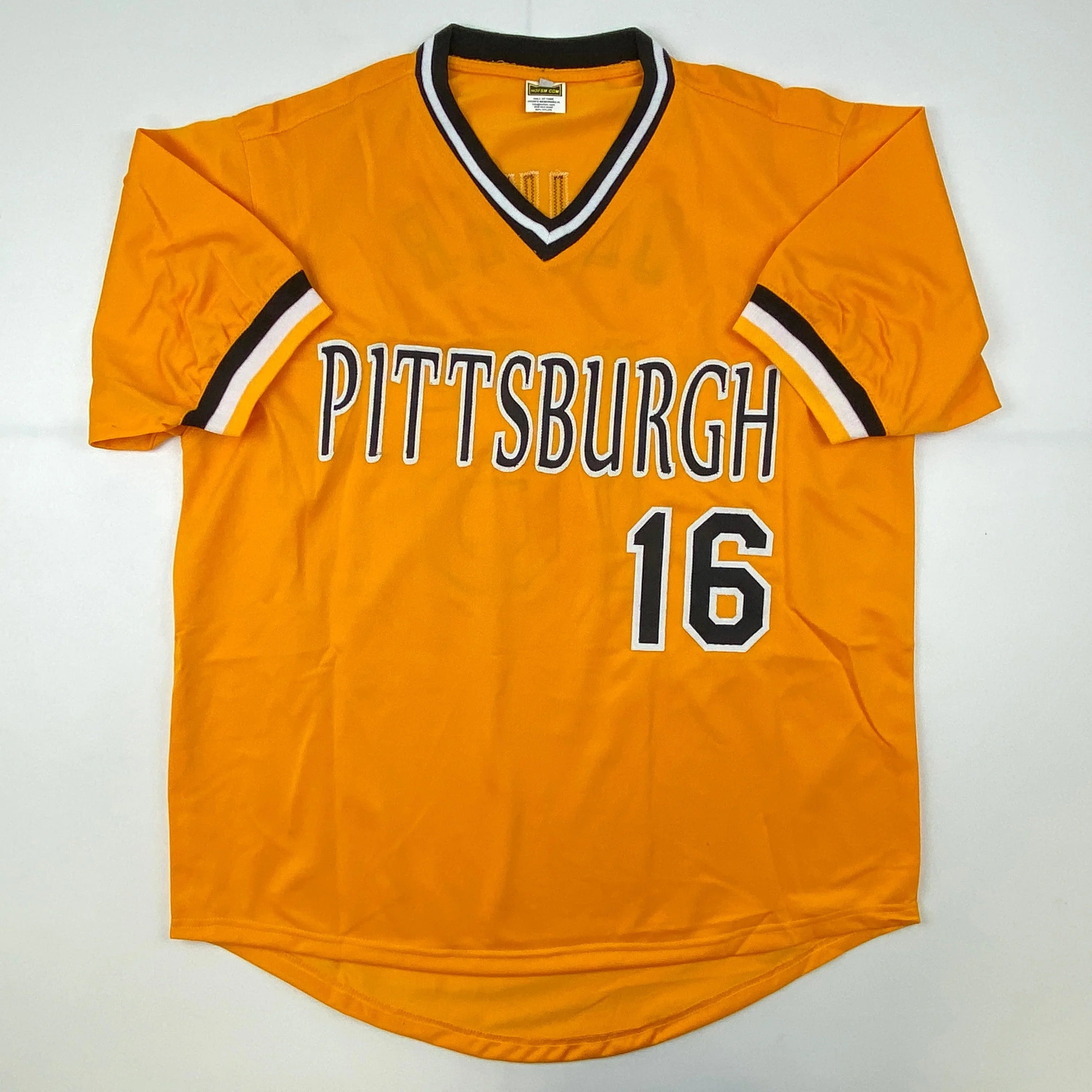 Autographed/Signed Al Oliver Pittsburgh Yellow Baseball Jersey JSA COA