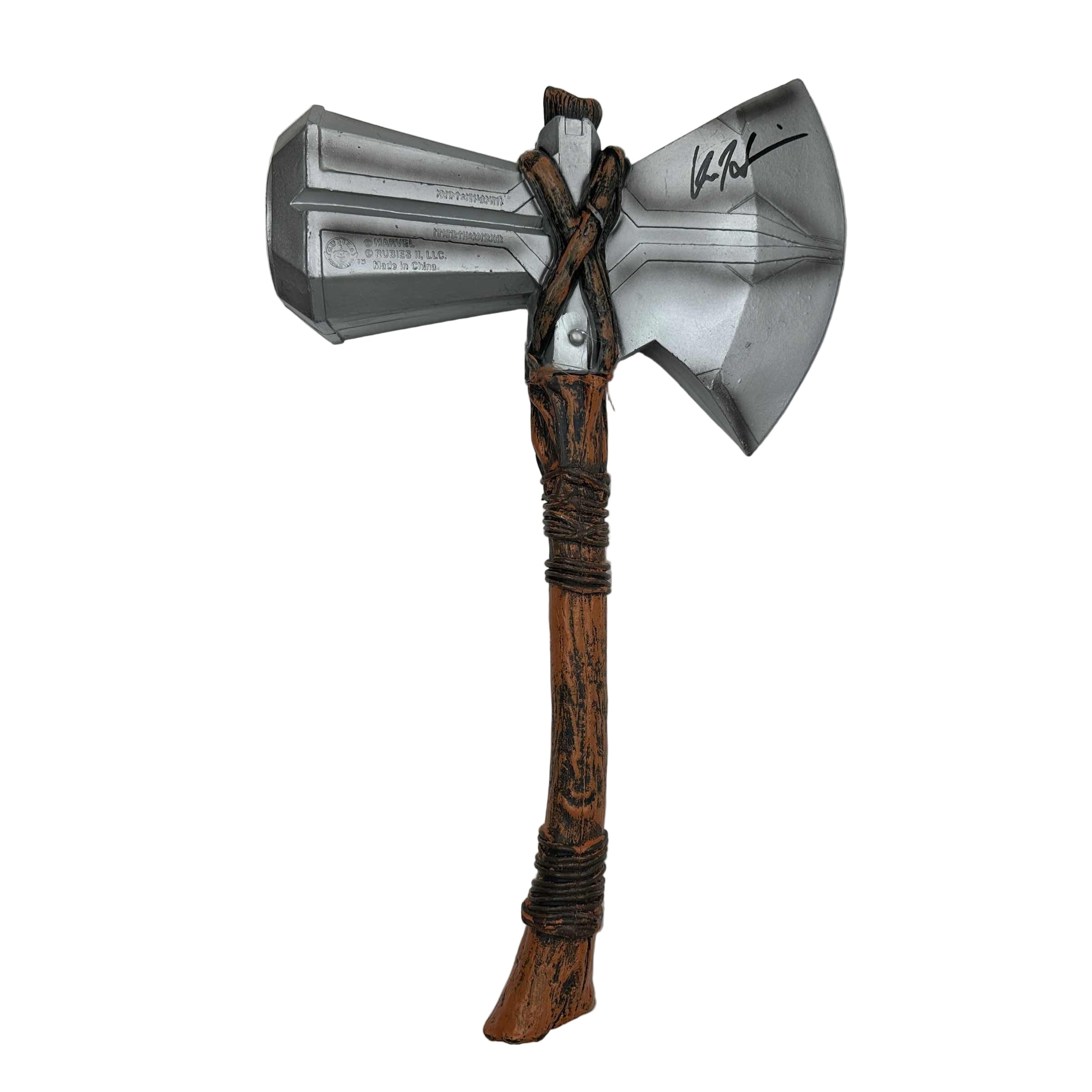 Autographed/Signed Chris Hemsworth Thor Stormbreaker 18" Axe Marvel Avengers Infinity War End Game Replica Movie Prop Beckett BAS COA