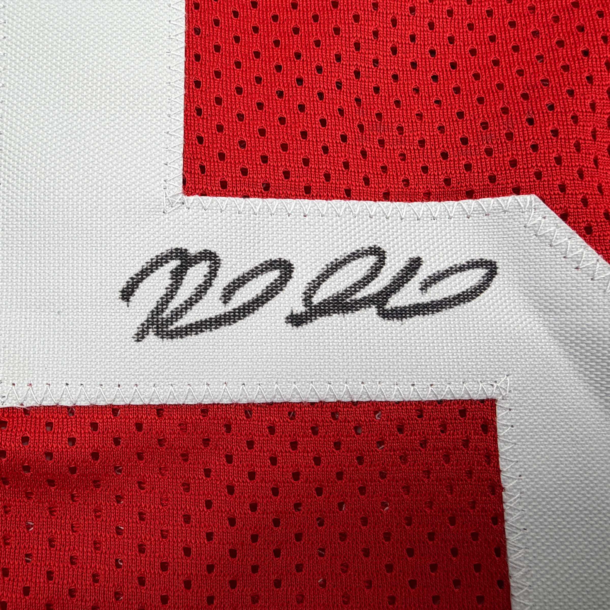 Autographed/Signed Reed Sheppard Houston Red Basketball Jersey Beckett BAS COA