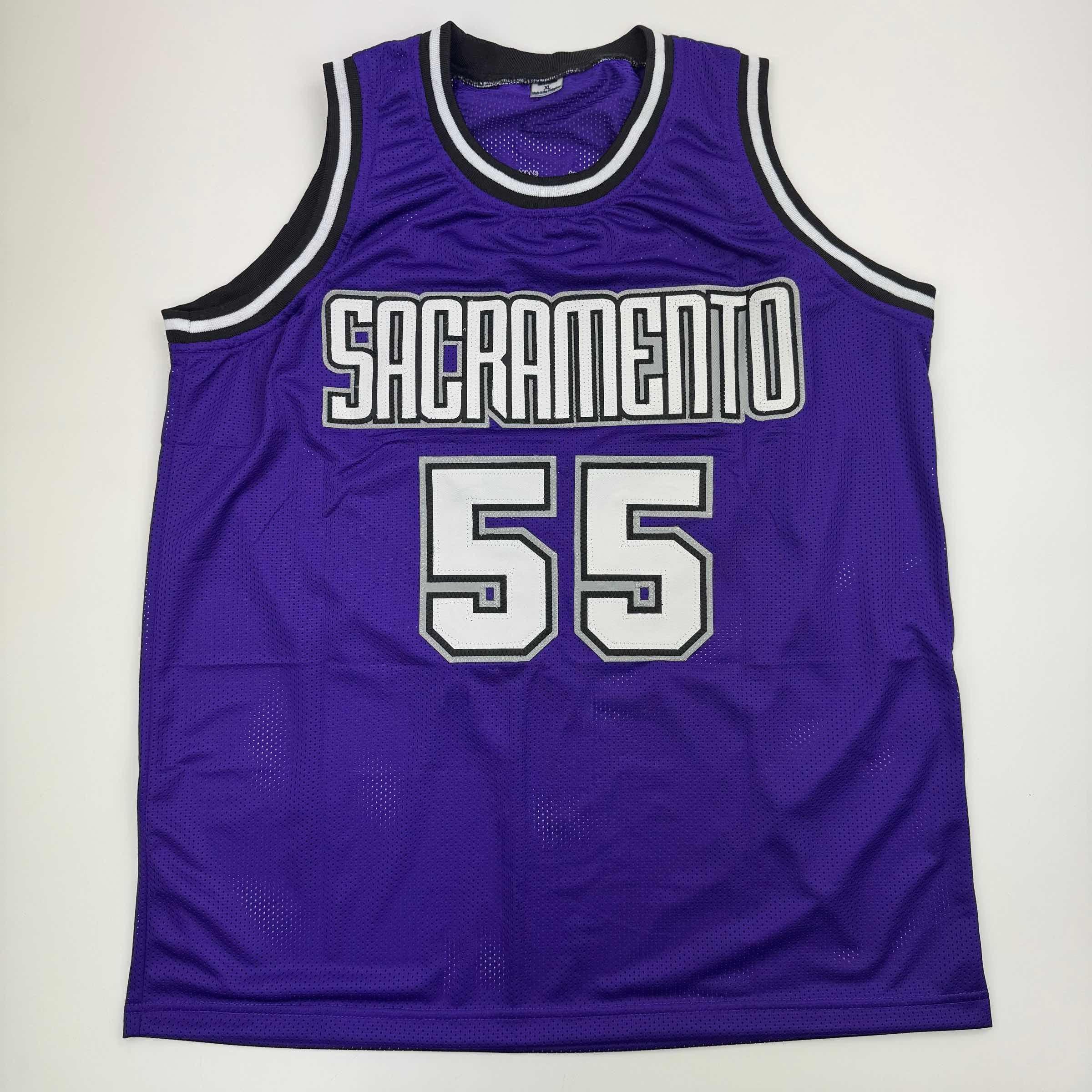 Autographed/Signed Jason Williams Sacramento Purple Basketball Jersey JSA COA