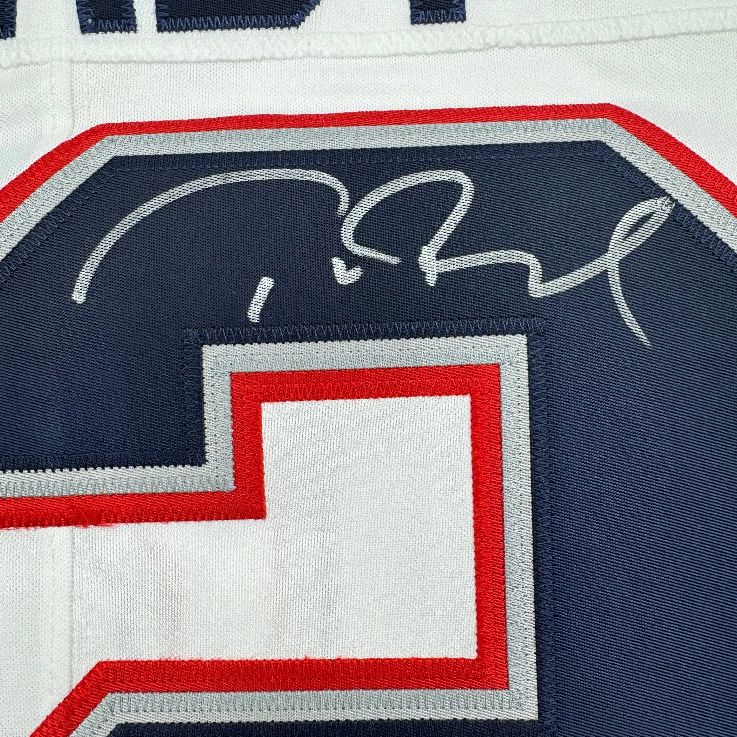 Autographed/Signed Tom Brady New England Patriots White Authentic Nike Limited Football Jersey Fanatics COA