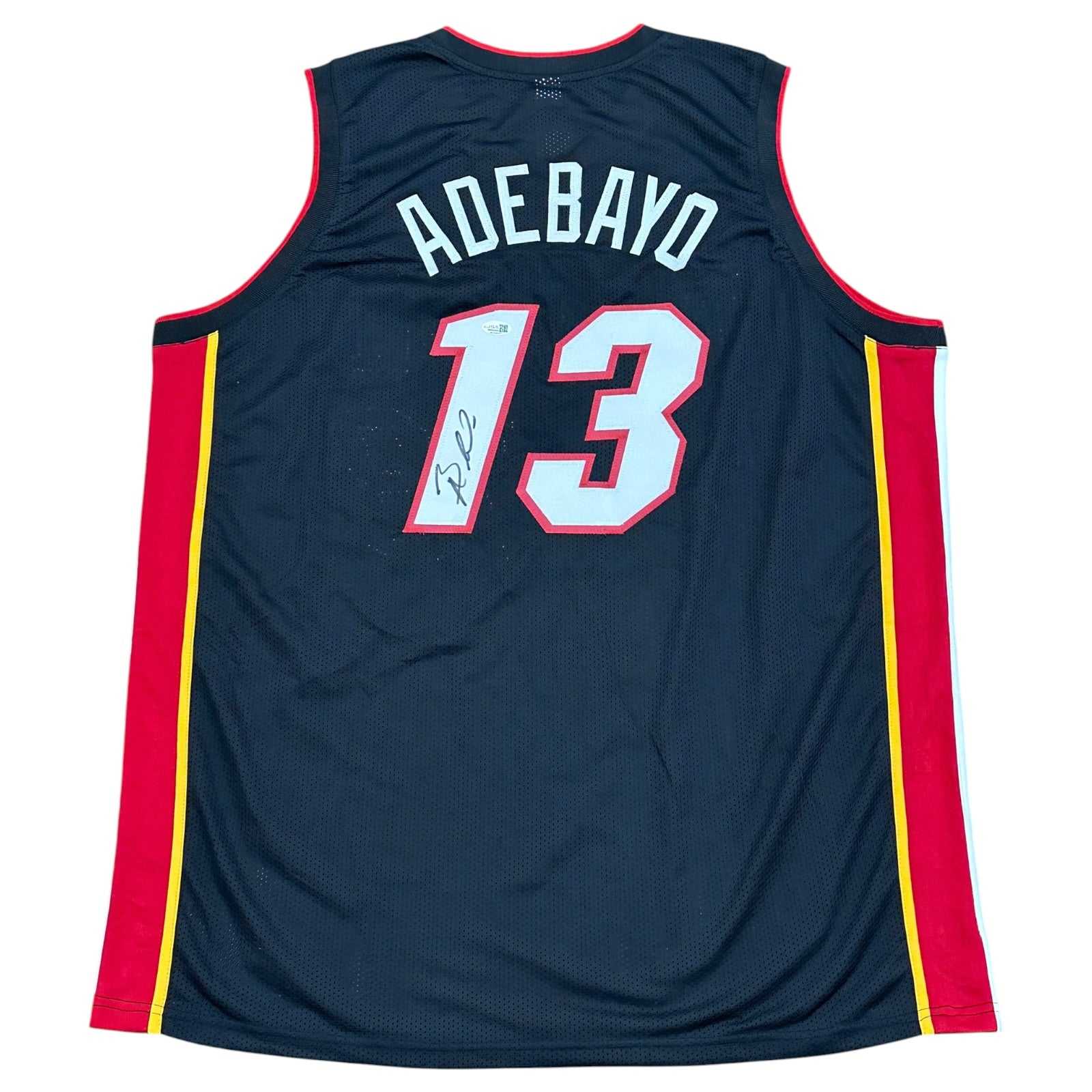 Bam Adebayo Autographed Miami (Black #13) Custom Jersey - JSA