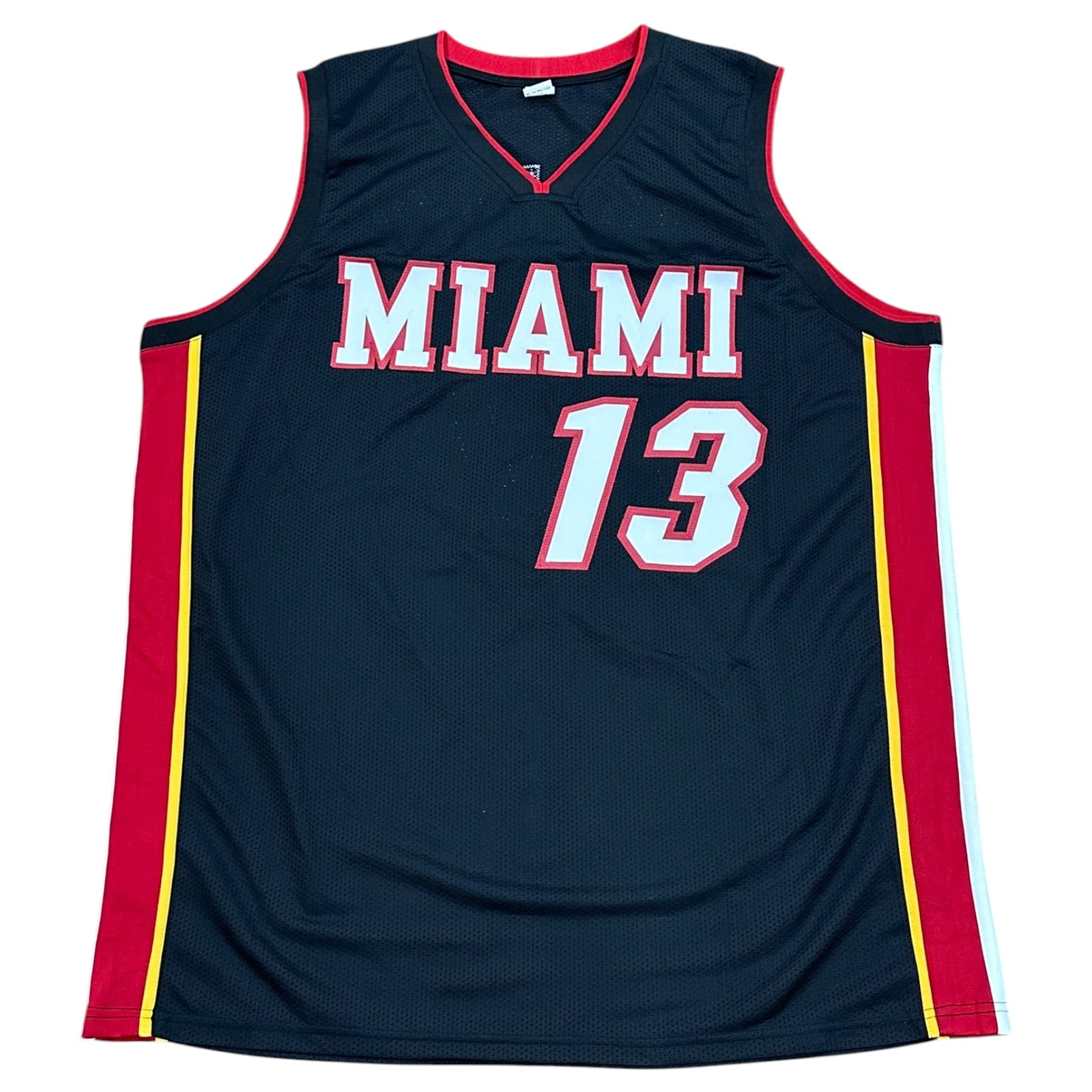 Bam Adebayo Autographed Miami (Black #13) Custom Jersey - JSA