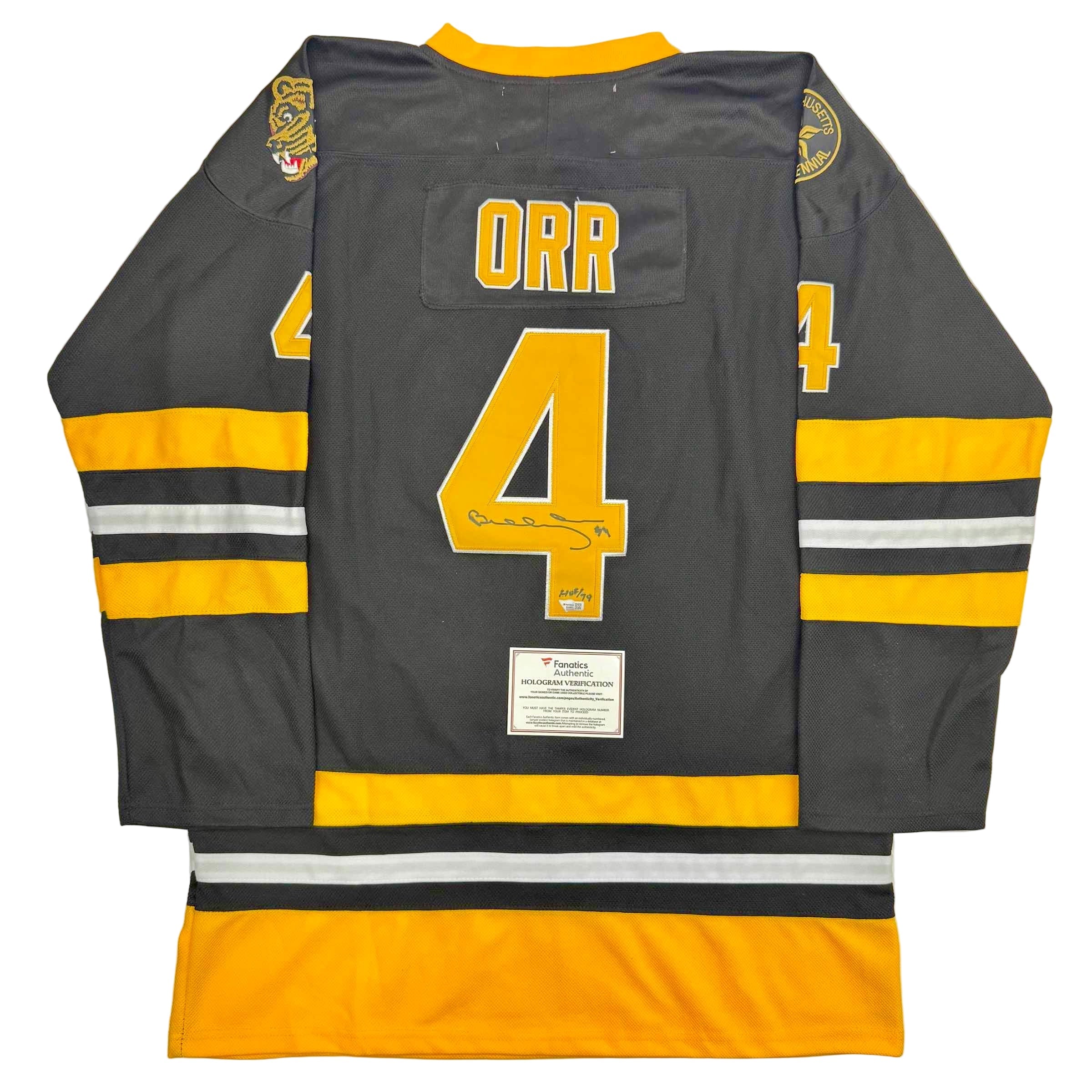Autographed/Signed Bobby Orr "HOF 79" Boston Bruins Black Hockey Jersey Fanatics COA