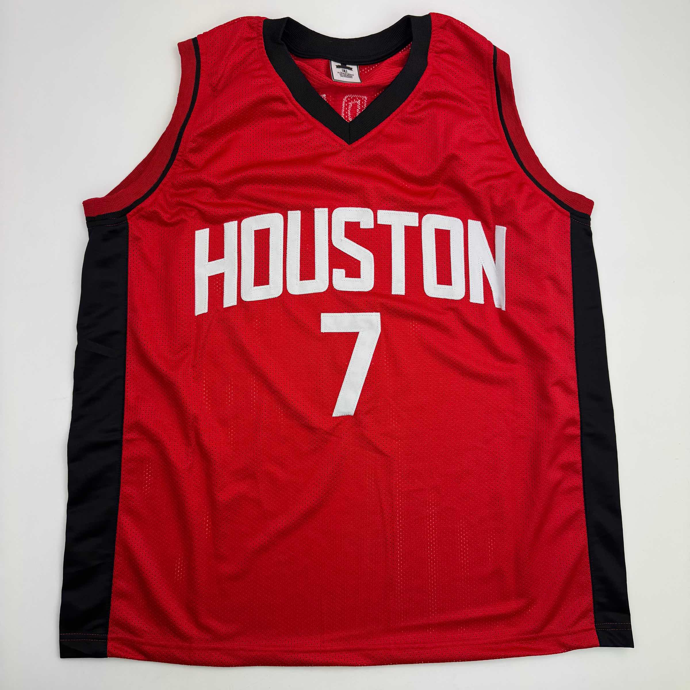 Autographed/Signed Kevin Durant Houston Red Basketball Jersey Beckett BAS COA