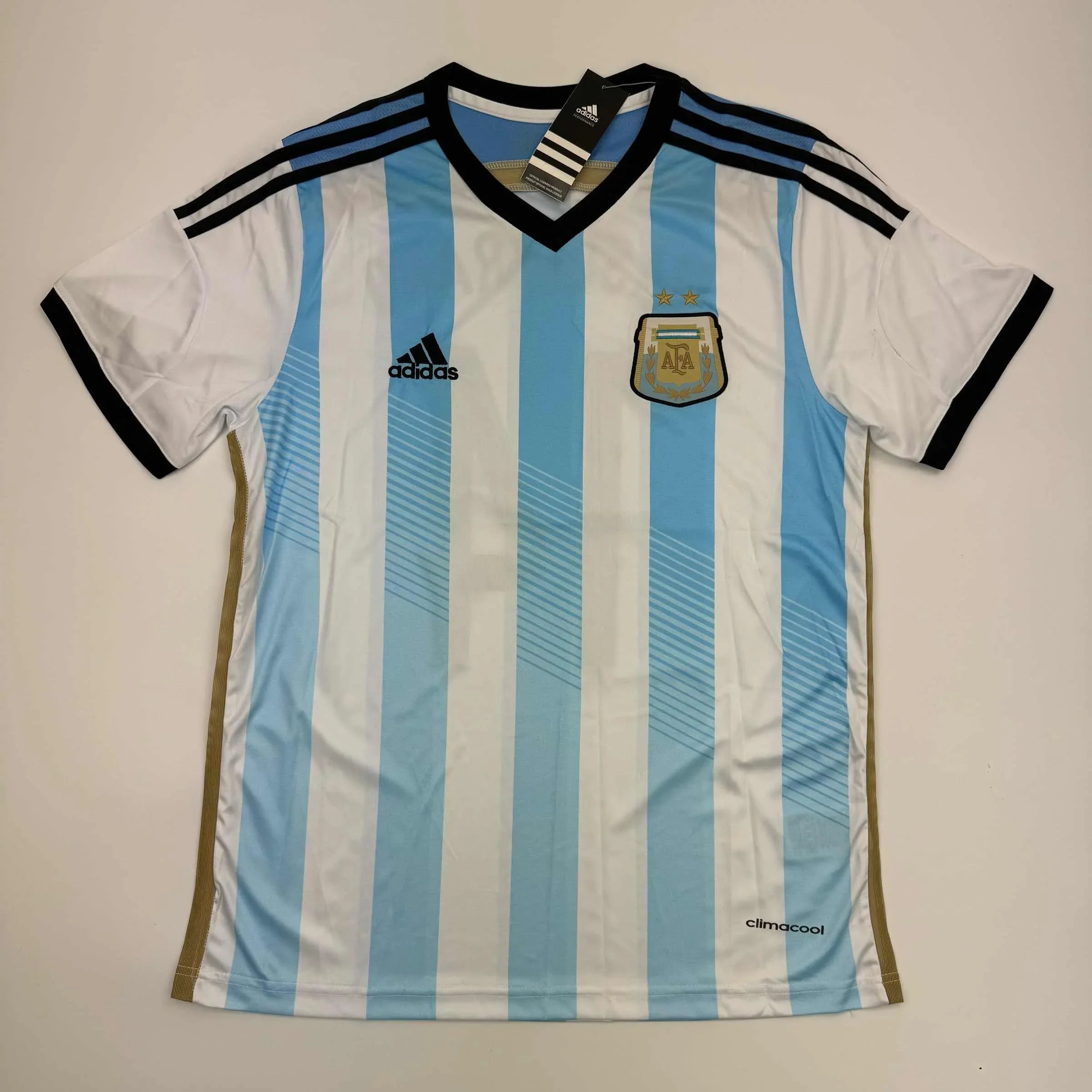 Autographed/Signed Javier Mascherano Argentina Blue Soccer Futbol Jersey Beckett BAS COA