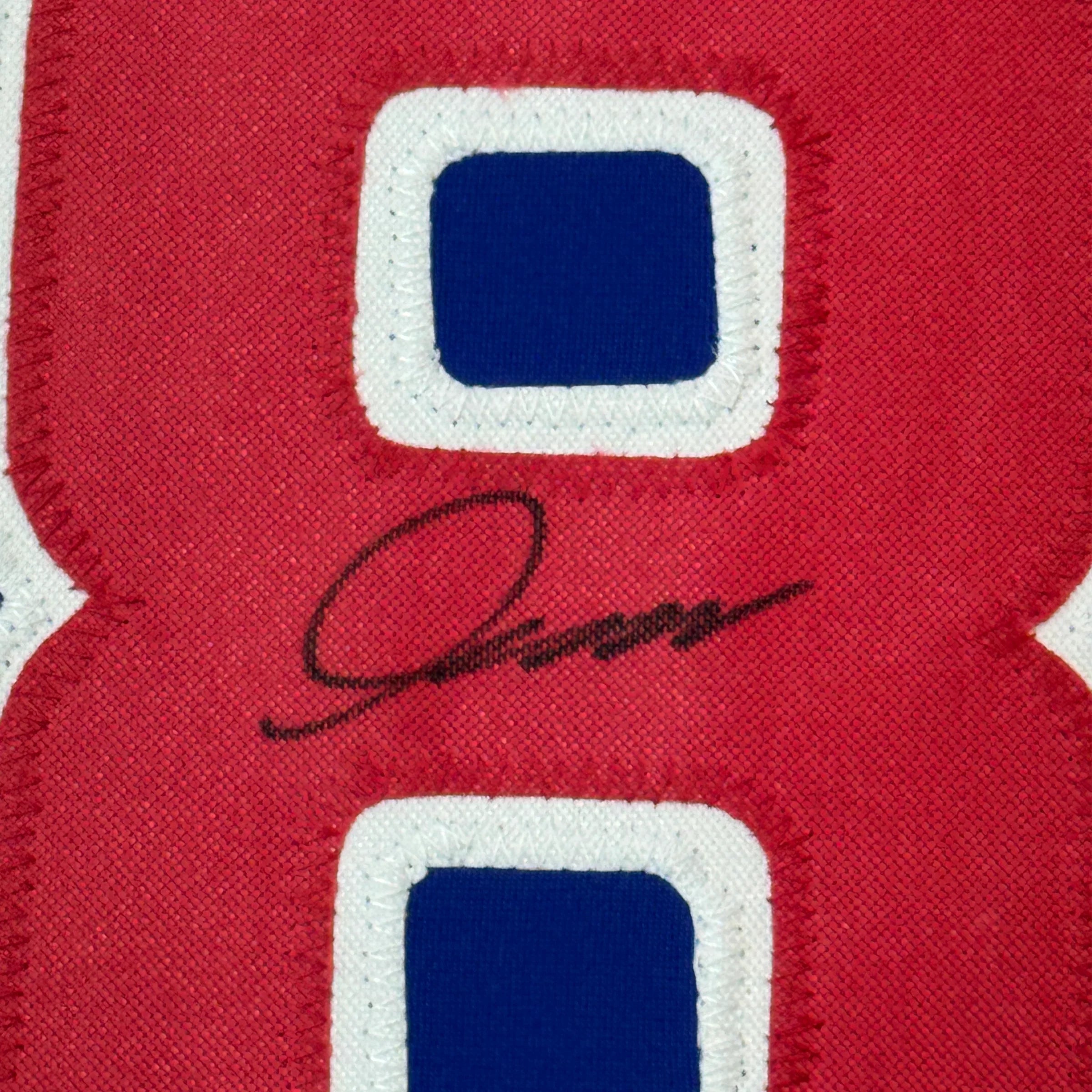 Framed Autographed/Signed Shota Imanaga 35x39 Chicago Blue Baseball Jersey Beckett BAS COA