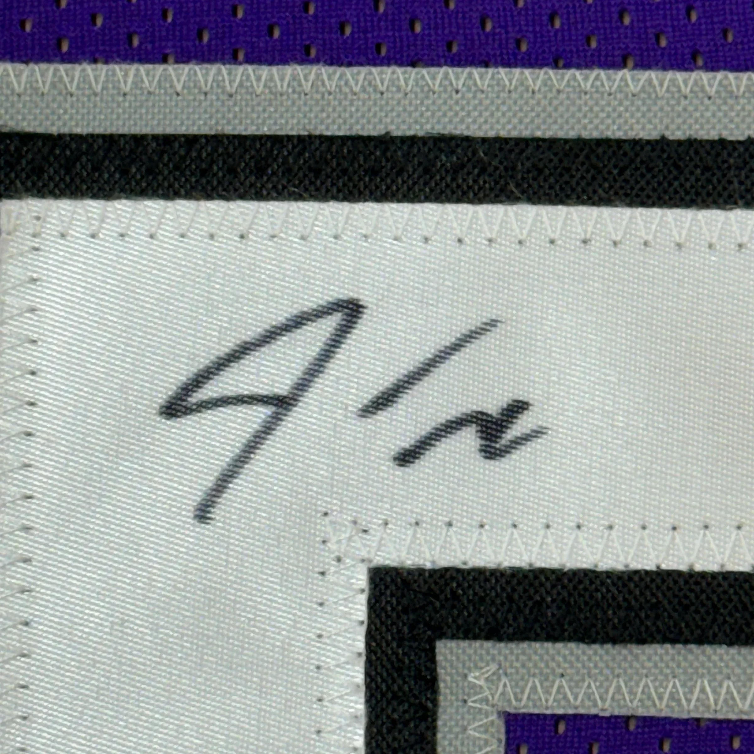 Framed Autographed/Signed Jason Williams 35x39 Sacramento Purple Basketball Jersey PSA/DNA COA