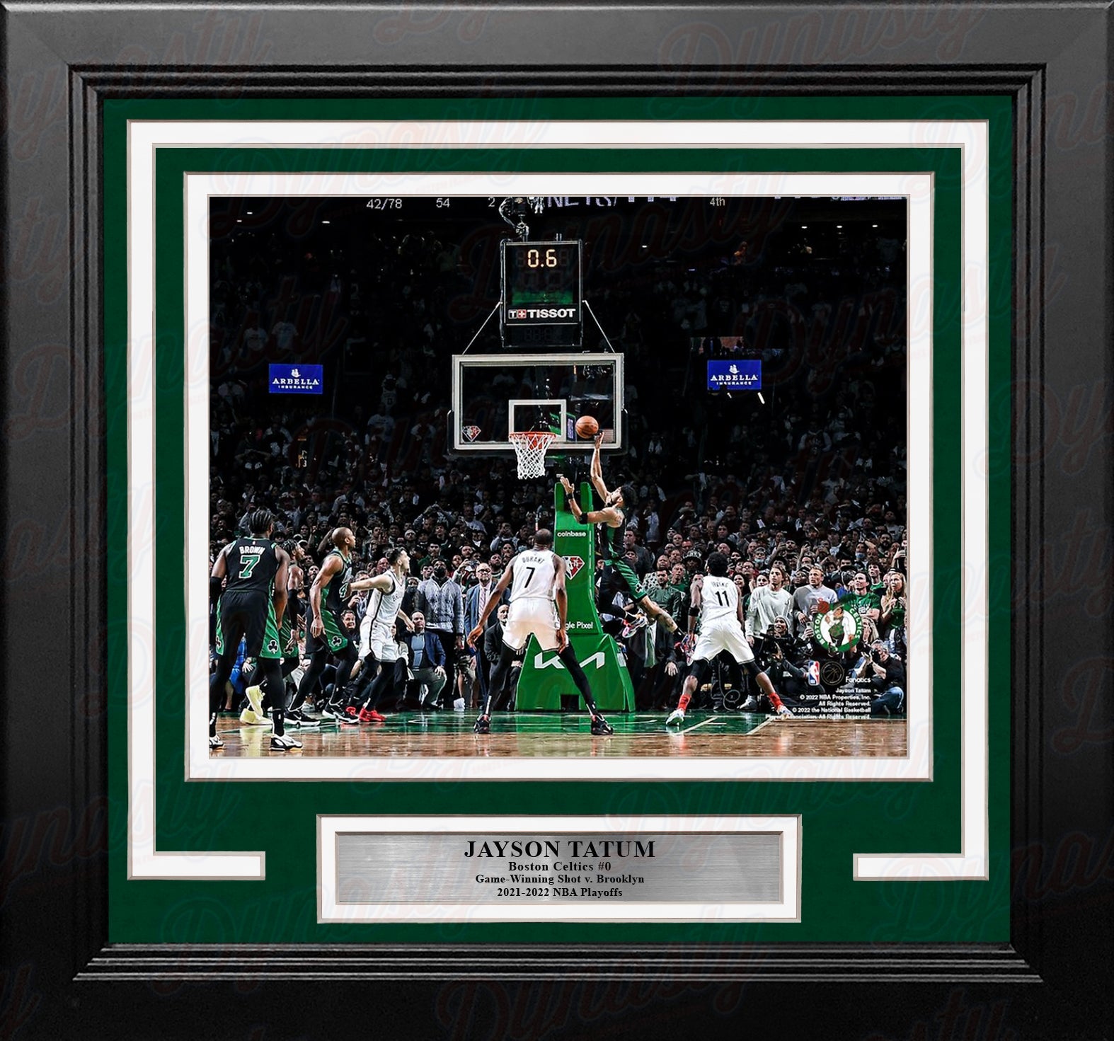 Jayson Tatum Game-Winner v. Nets Boston Celtics 8" x 10" Framed Basketball Photo