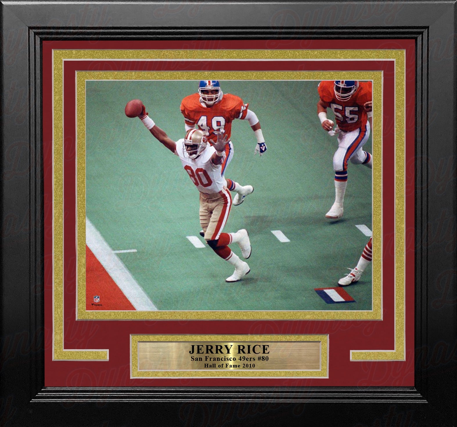 Jerry Rice Super Bowl XXIV Touchdown San Francisco 49ers 8" x 10" Framed Football Photo
