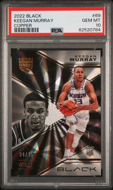 2022 Panini Black Keegan Murray #69 /35 Copper Rookie RC Basketball Card PSA 10 Gem Mint