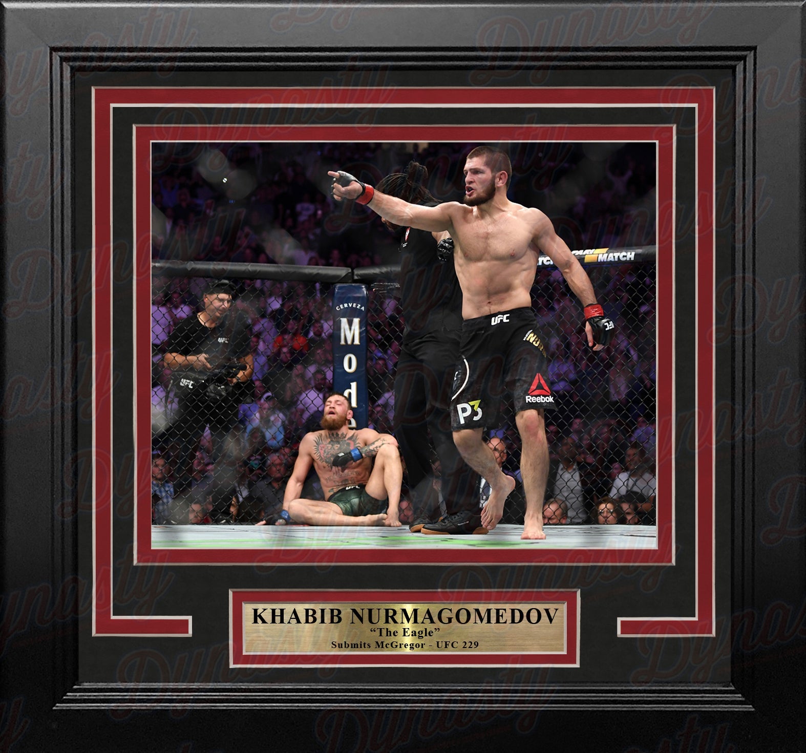 Khabib Nurmagomedov Crushes McGregor 8" x 10" Framed Mixed Martial Arts Photo