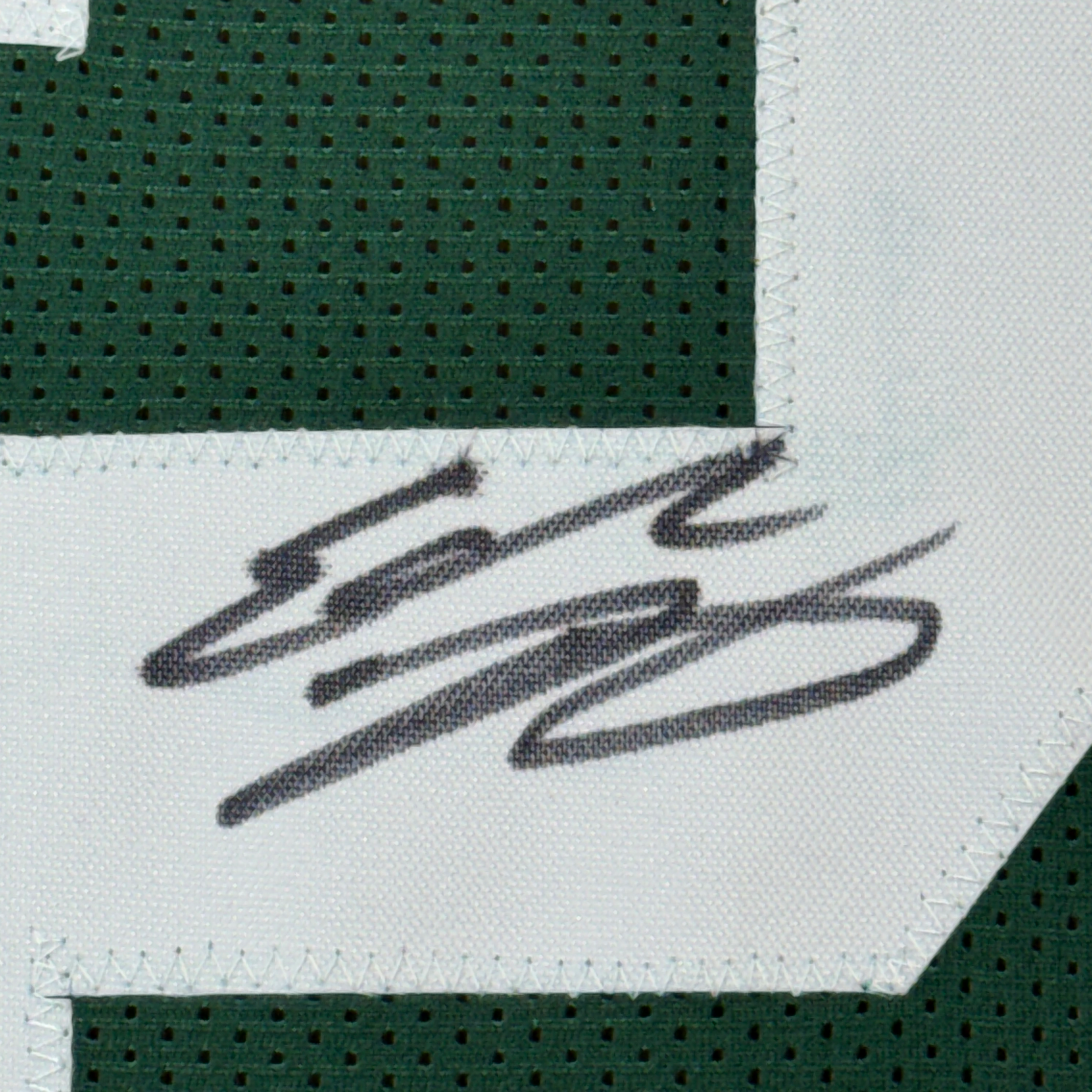 Framed Autographed/Signed Eddie Lacy 35x39 Green Bay Green Football Jersey JSA COA