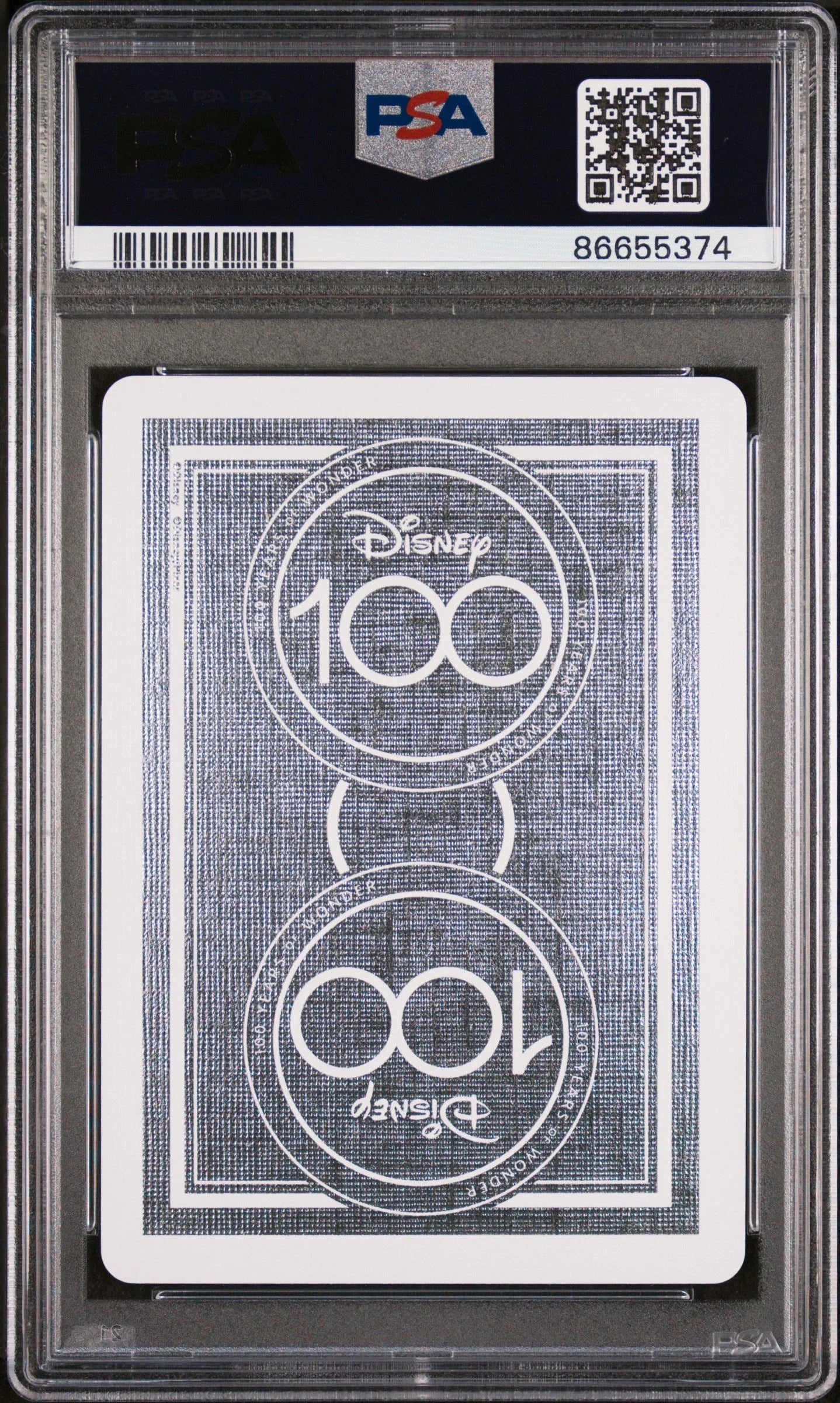 2023 DISNEY 100 PLAYING CARDS JASMINE 5 OF DIAMONDS PSA 10