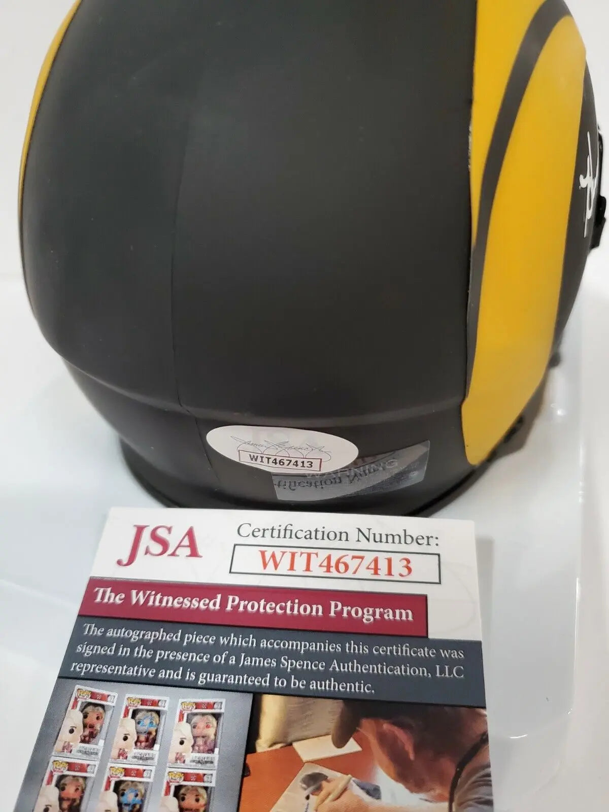 Los Angeles Rams Henry Ellard Autographed Eclipse Mini Helmet Jsa Coa