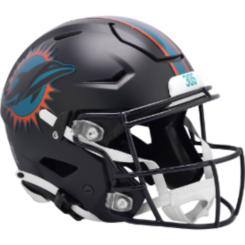 Miami Dolphins Full Size Authentic SpeedFlex Football Helmet 2025 Rivalries - NFL