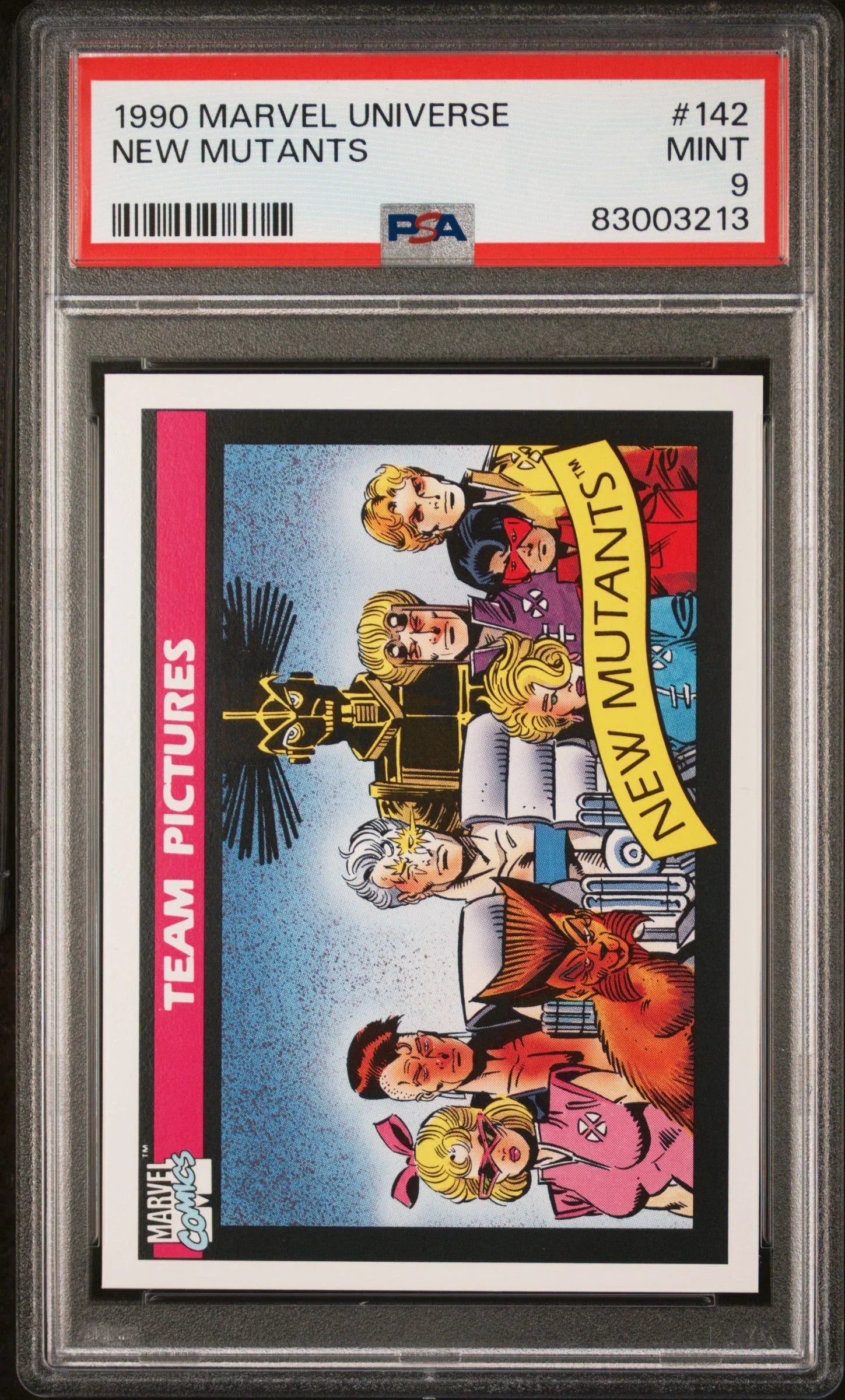 1990 MARVEL UNIVERSE NEW MUTANTS  #142 - PSA 9