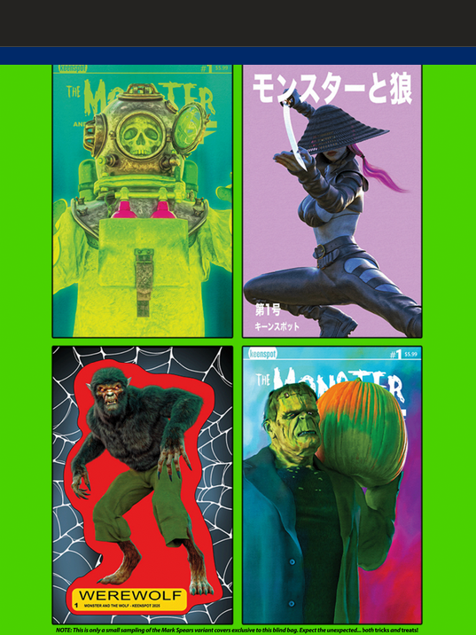 Mark Spears Monsters The Monster & The Wolf #1 A Mark Spears Blind Bag (10/15/2025) Ex Posse 5 PACK