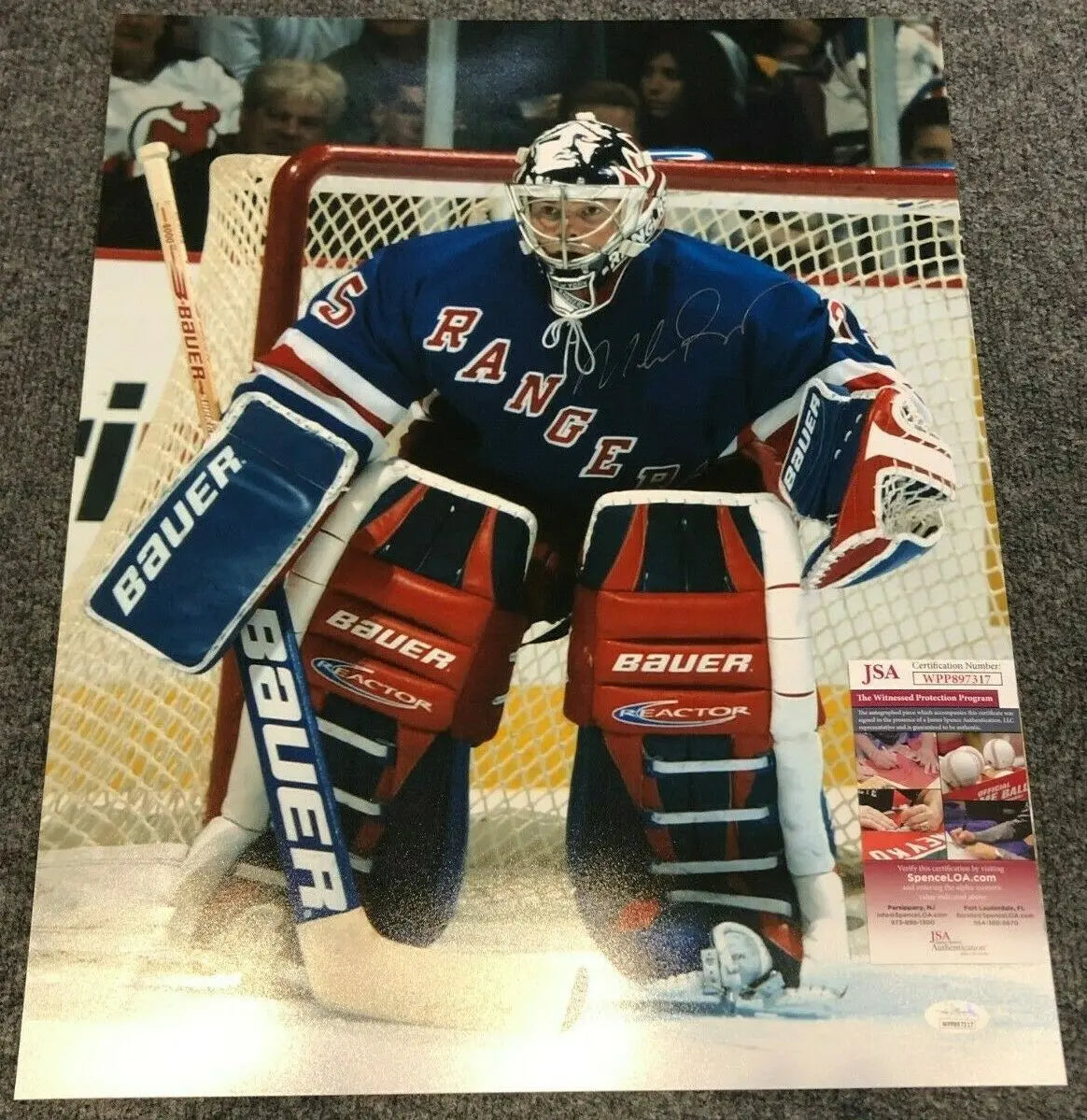 Mike Richter Autographed Signed New York Rangers 16X20 Photo Jsa Coa