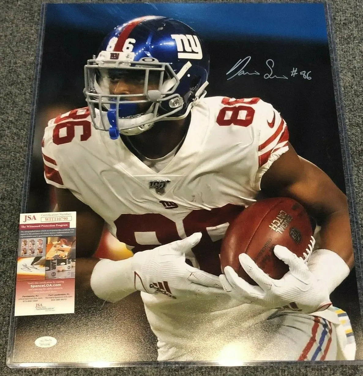 New York Giants Darius Slayton Autographed Signed 16X20 Photo Jsa Coa