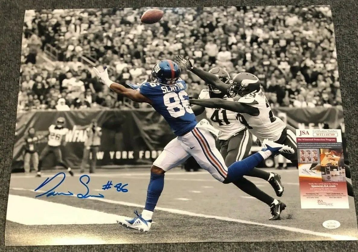 New York Giants Darius Slayton Autographed Signed 16X20 Photo Jsa Coa