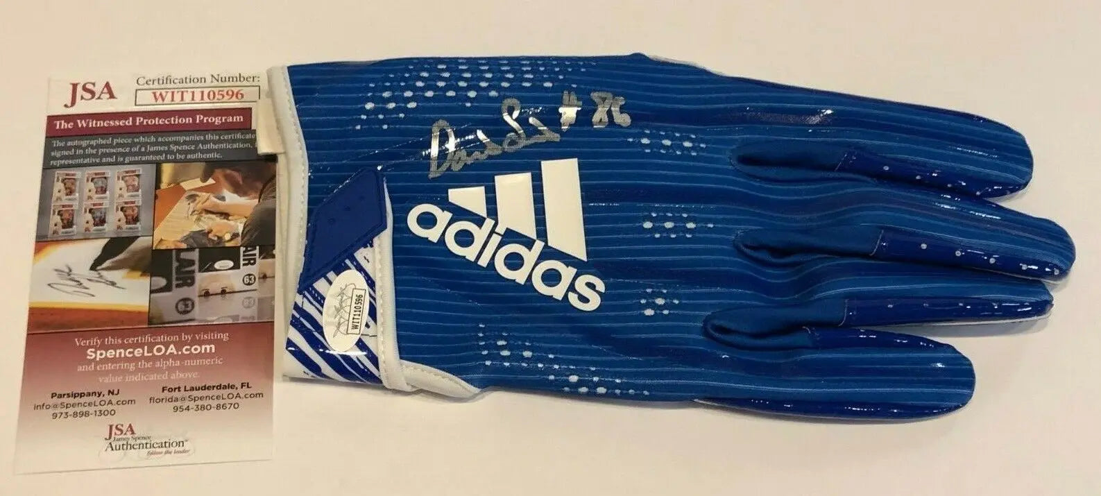New York Giants Darius Slayton Autographed Signed Adidas Glove Jsa Coa
