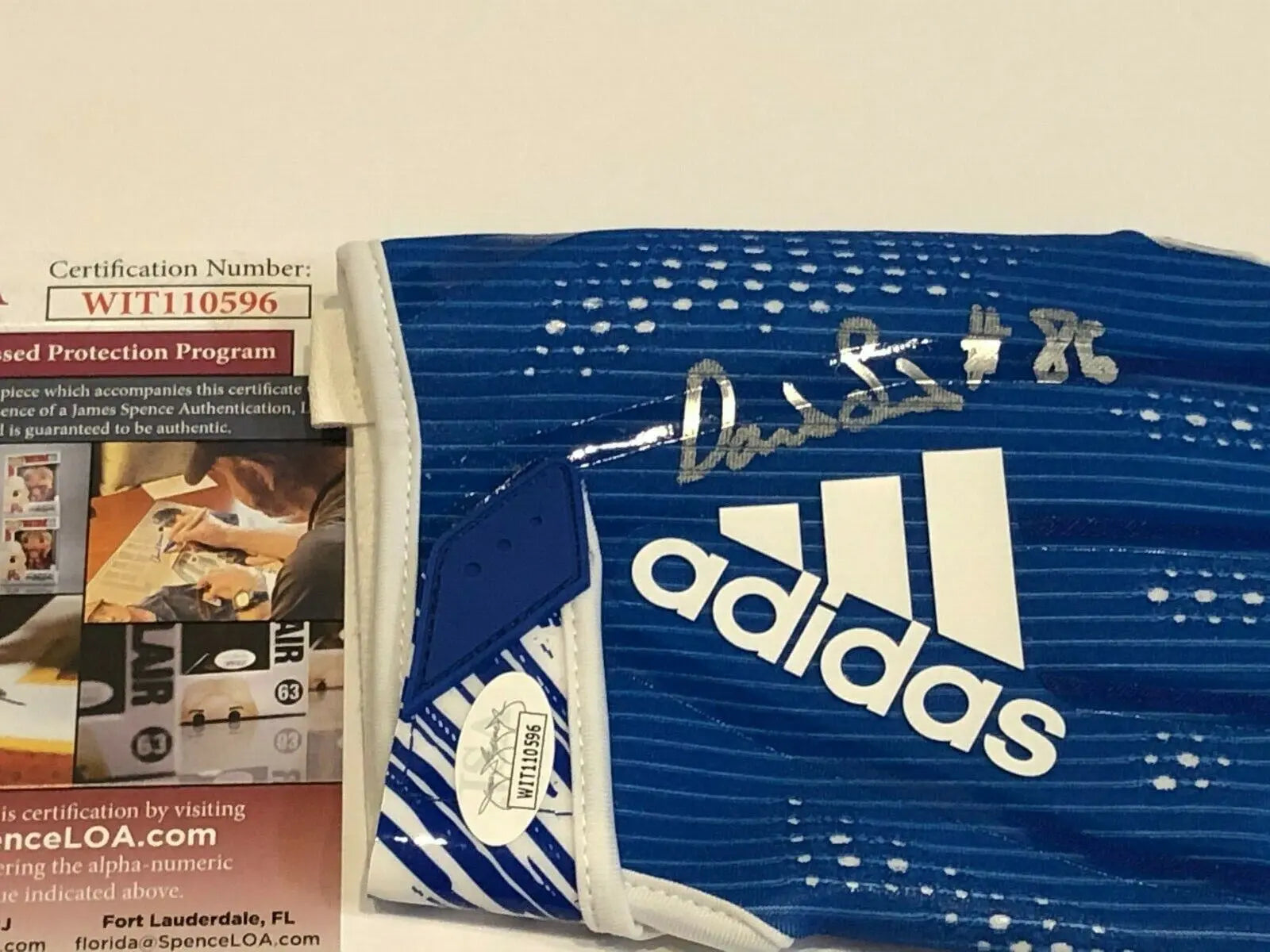 New York Giants Darius Slayton Autographed Signed Adidas Glove Jsa Coa