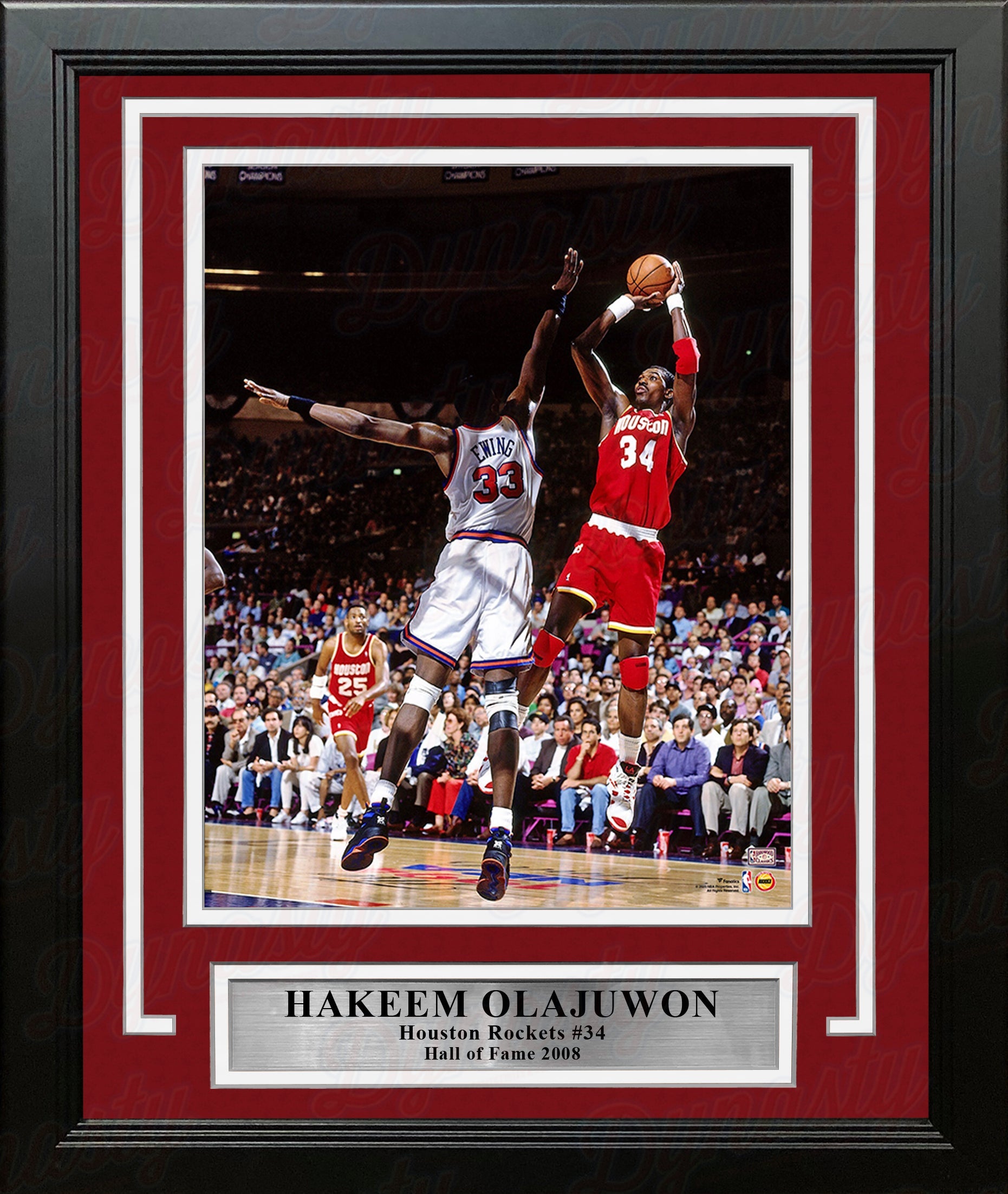 Hakeem Olajuwon in Action Houston Rockets 8" x 10" Framed Basketball Photo