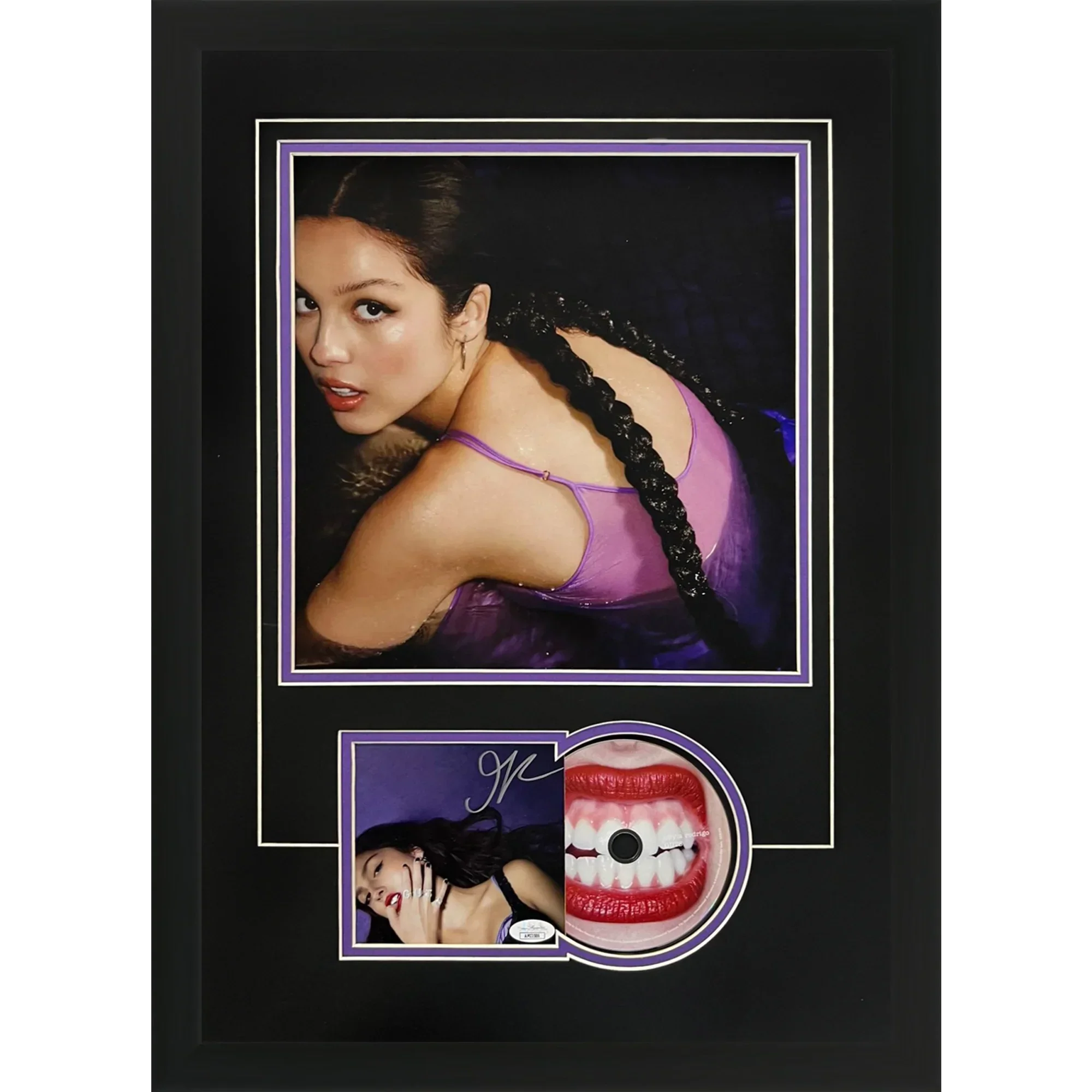 Olivia Rodrigo Autographed Guts CD Deluxe Framed with 12x12 Poster - JSA