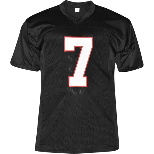 Michael Vick Autographed Atlanta (Black #7) Custom Jersey - JSA