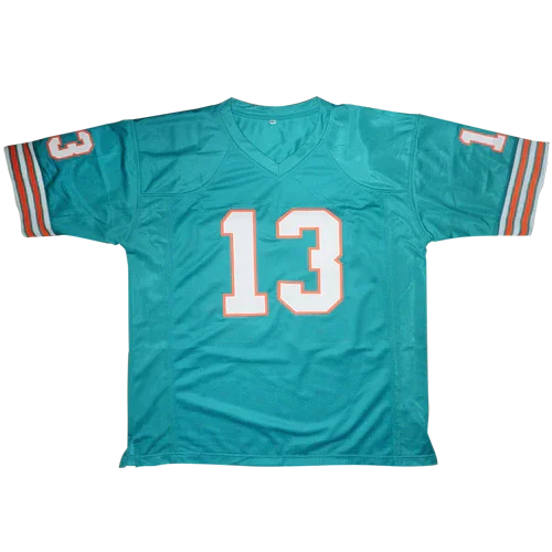 Dan Marino Autographed Miami Dolphins (Teal #13) Custom Jersey - JSA