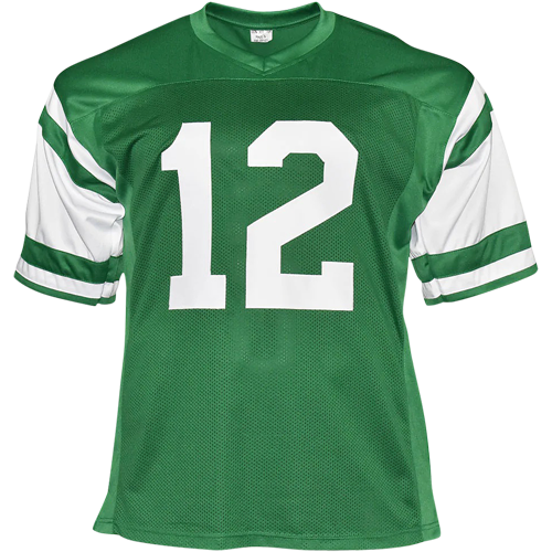 Joe Namath Autographed New York Jets (Green #12) Jersey - Beckett