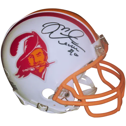Mike Alstott Autographed Tampa Bay Buccaneers (Throwback White) Mini Helmet - JSA