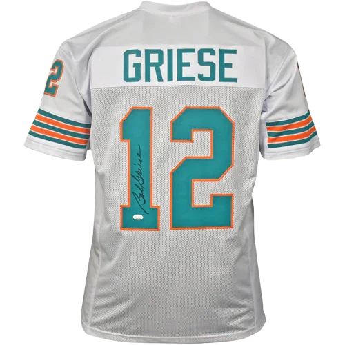 Bob Griese Autographed Miami Dolphins (White #12) Custom Jersey - JSA