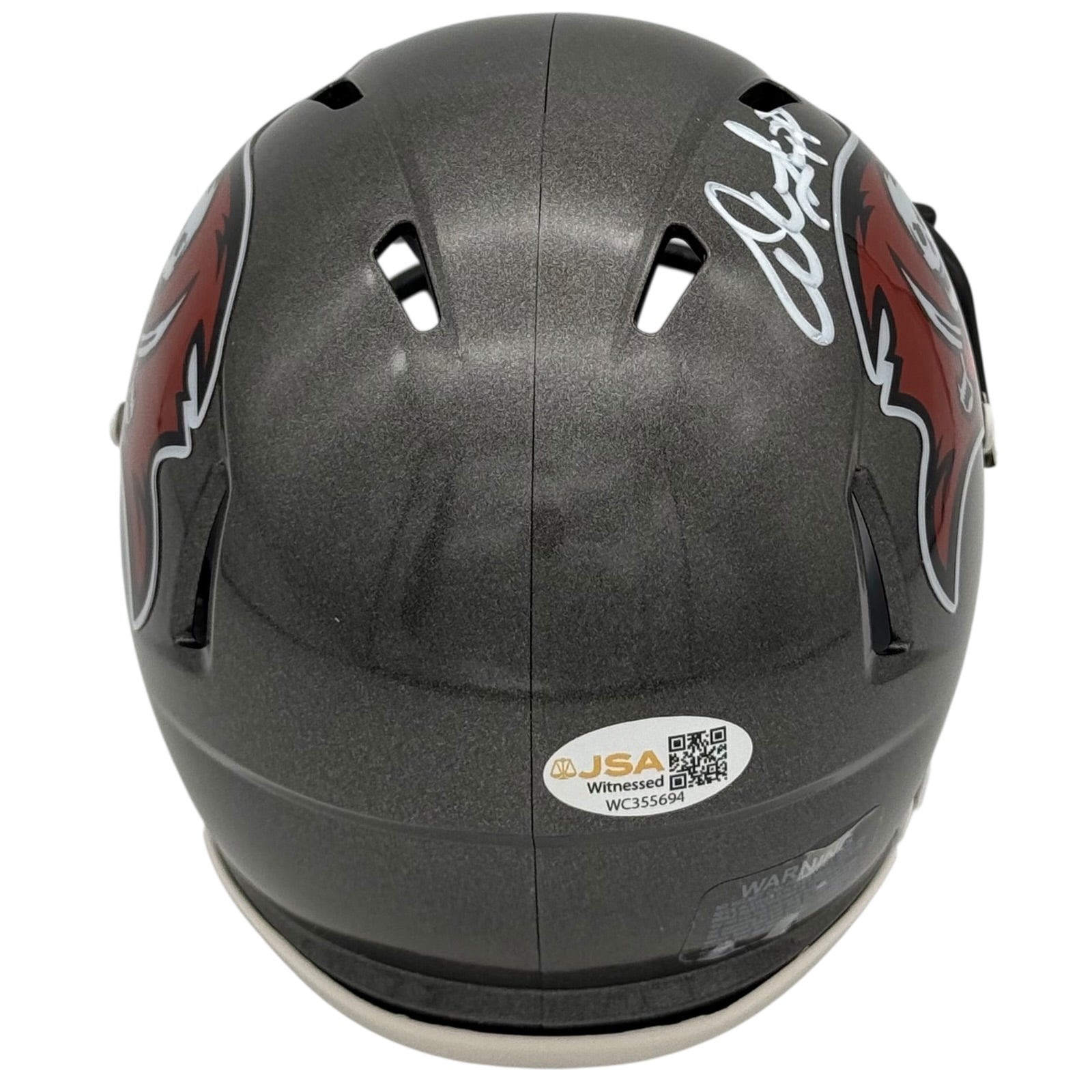 Warren Sapp Autographed Tampa Bay Buccaneers Mini Helmet - JSA