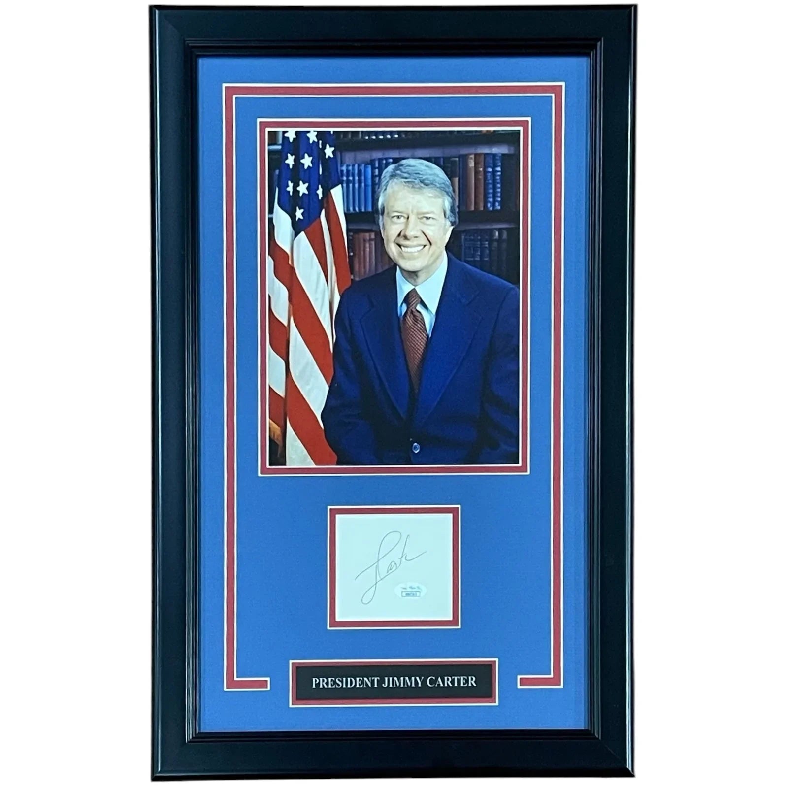 President Jimmy Carter Autographed "Signature Series" Frame - JSA