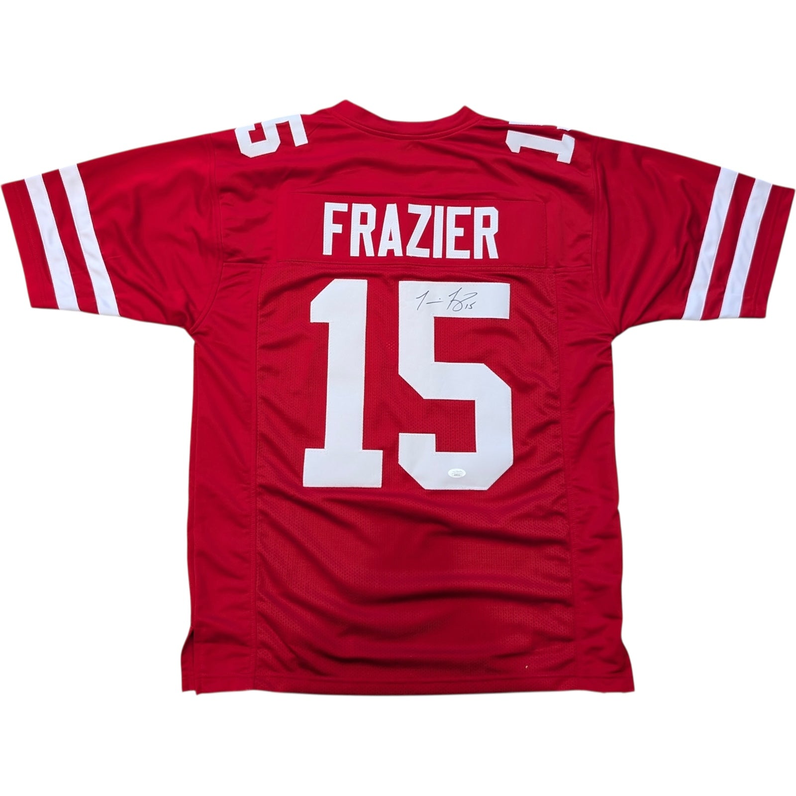 Tommie Frazier Autographed Nebraska Huskers (Red #15) Custom Jersey - JSA
