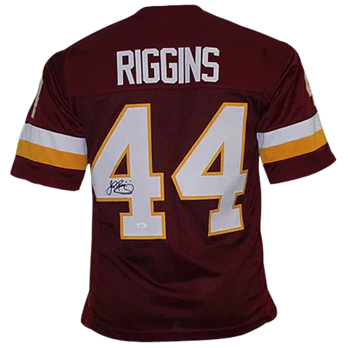 John Riggins Autographed Washington (Maroon #44) Custom Jersey - JSA