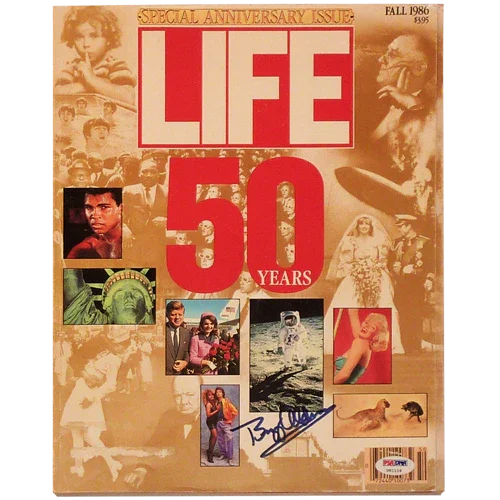 Buzz Aldrin Autographed Life Magazine (50 Years Special Anniversary Issue) Apollo 11 Moon Landing - PSADNA