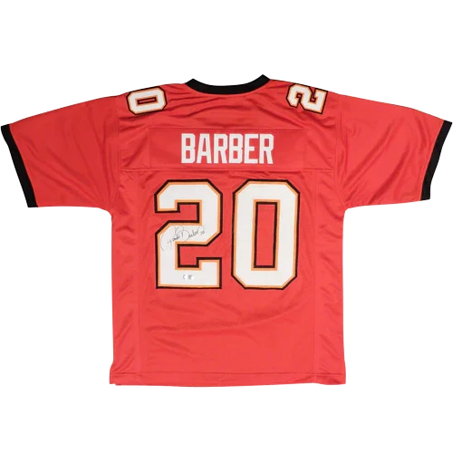 Ronde Barber Autographed Tampa Bay (Red #20) Custom Jersey - Radtke