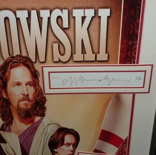 Big Lebowski Full-Size Movie Poster Deluxe Framed with Cast Autographs - JSA