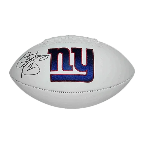 Lawrence Taylor Autographed New York Giants Logo Football - JSA