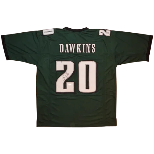 Brian Dawkins Autographed Philadelphia (Green #20) Custom Jersey - JSA