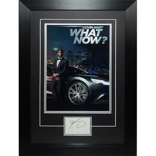Kevin Hart What Now 11x17 Poster Deluxe Framed with Autograph - JSA