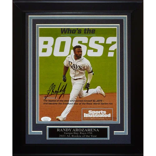 Randy Arozarena Autographed Tampa Bay Rays (Who's The Boss) Framed 8x10 Photo - JSA